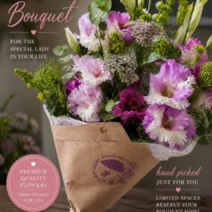 Premium Mother’s Day Bouquet or Rose Mason Jar Arrangement